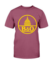 Load image into Gallery viewer, "Vintage Baltimore &amp; Ohio Railroad" Premium T-Shirt - Maroon - Front
