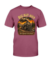 Load image into Gallery viewer, "Vintage Union Pacific Big Boy No. 4014 Steam Train Railroad Legend" Premium T-Shirt - Maroon - Front
