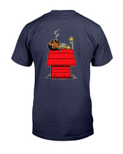 Load image into Gallery viewer, "Vintage Snoop Dogg Snoopy" Premium T-Shirt - Navy - Back
