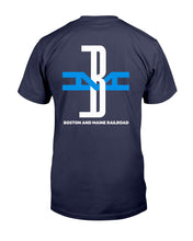 Load image into Gallery viewer, "Vintage BM Boston And Maine Railroad" Premium T-Shirt - Navy - Back
