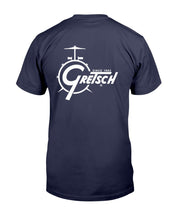 Load image into Gallery viewer, "Vintage Gretsch Drums" Premium T-Shirt - Navy - Back
