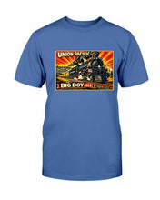 Load image into Gallery viewer, "Vintage Union Pacific Railroad - The Big Boy 4014" Premium T-Shirt - Royal Blue - Front
