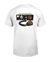 Load image into Gallery viewer, "Vintage Citizens Band Radio Circa 1965 Courier 1M" Premium T-Shirt - White - Back
