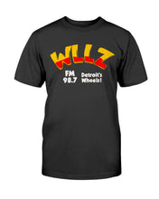 Load image into Gallery viewer, &quot;Vintage WLLZ FM 98.7, Detroit&#39;s Wheels&quot; Tall Sized T-Shirt
